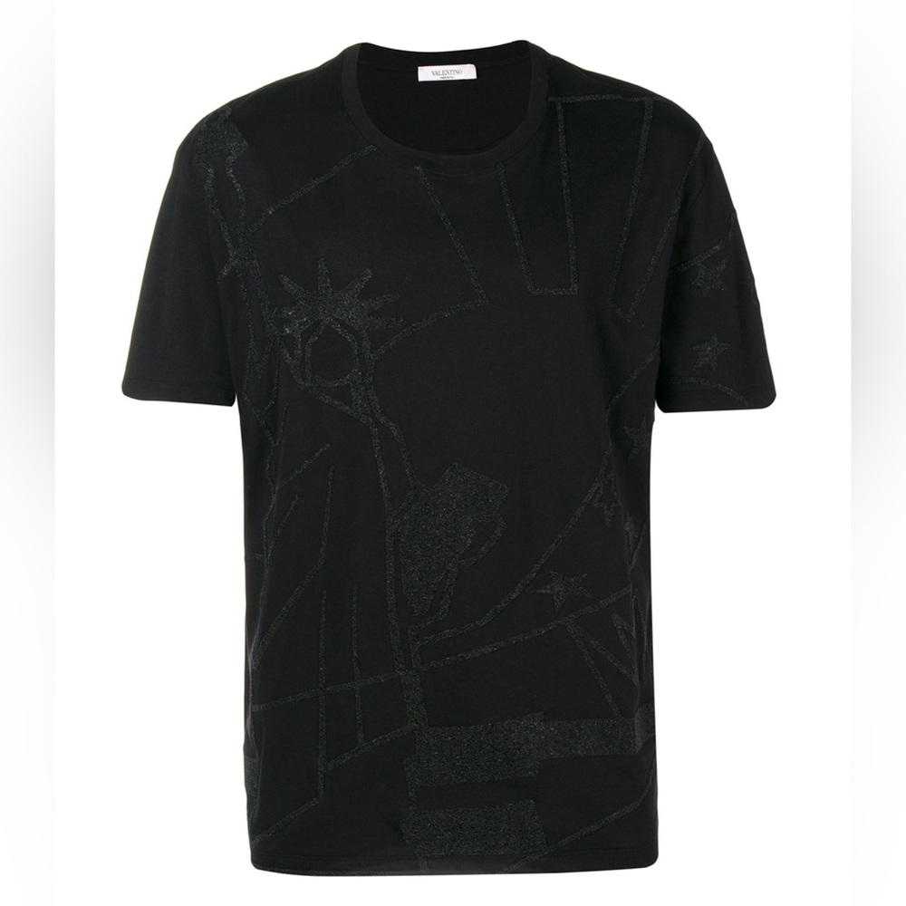 Like New! VALENTINO Glitter Print T-shirt – Perfect Condition
